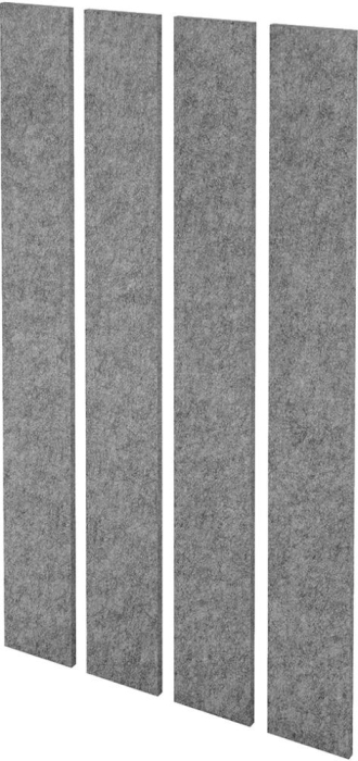 Akustik-Wandelement
B250xT25xH2000 mm
grau-meliert, Filzoptik - Detail 1