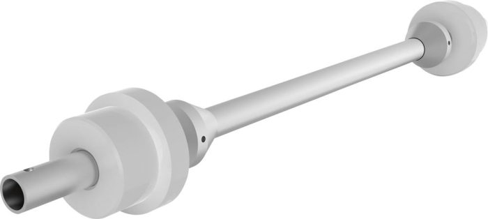 Kabeltrommelachse
D42,4xB1300 mm
mit Zentrierstücke - Detail 1
