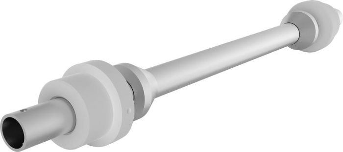 Kabeltrommelachse
D60,3xB1300 mm
mit Zentrierstücke - Detail 1