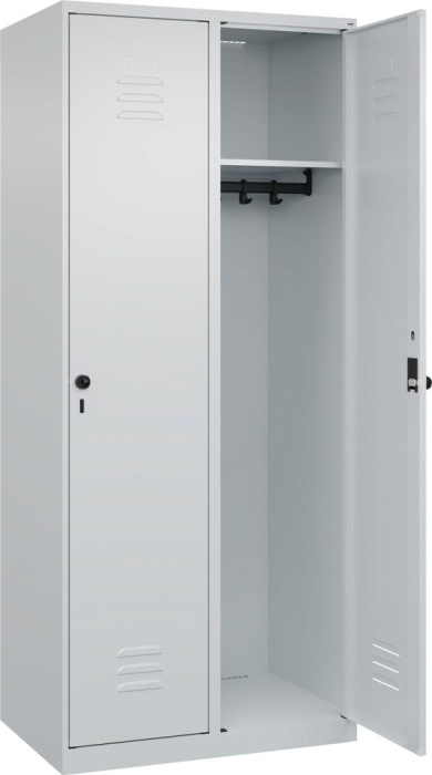 Garderobenschrank CLASSIC
B800xT500xH1850 mm
RAL 7035/7035, 2 Abteile - Detail 1