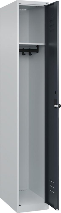 Garderobenschrank CLASSIC
B300xT500xH1850 mm
RAL 7035/7016, 1 Abteil - Detail 1
