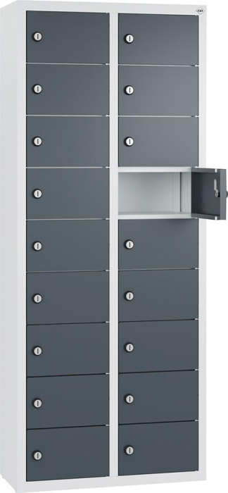 Kleingefachschrank
B460xT200xH1130 mm
RAL7035/7016,wandhangend - Detail 1