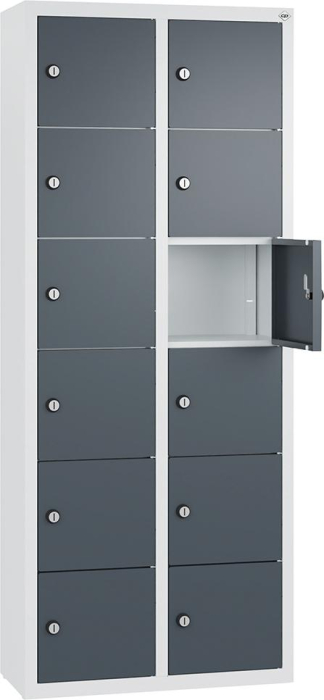 Kleingefachschrank
B460xT200xH1130 mm
RAL7035/7016,wandhangend - Detail 1