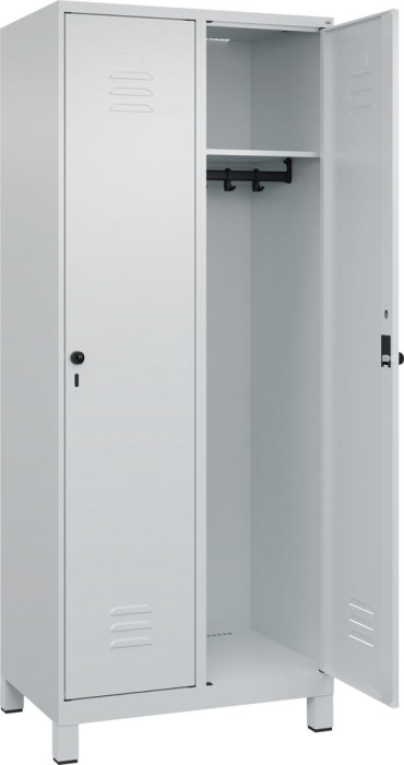 Garderobenschrank CLASSIC
B800xT500xH1950 mm
RAL 7035/7035, 2 Abteile - Detail 1