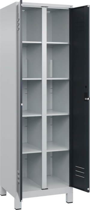 Wäscheschrank CLASSIC
B600xT500xH1950 mm
RAL 7035/7016, 2 Abteile - Detail 1