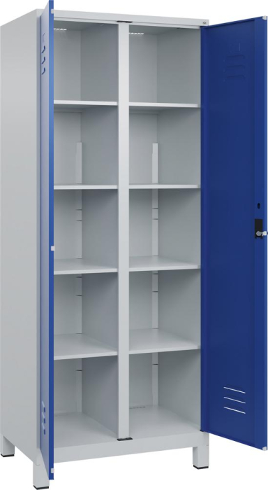 Wäscheschrank CLASSIC
B800xT500xH1950 mm
RAL 7035/5010, 2 Abteile - Detail 1