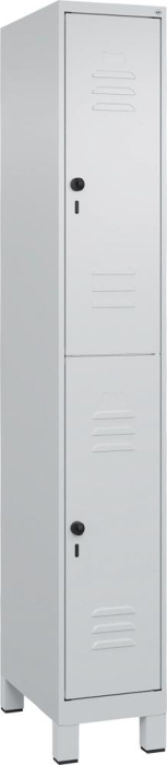 Doppelst. Schrank CLASSIC
B300xT500xH1950 mm
RAL 7035/7035, 1x2Abteile - Detail 1