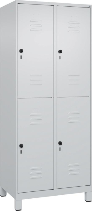 Doppelst. Schrank CLASSIC
B800xT500xH1950 mm
RAL 7035/7035, 2x2Abteile - Detail 1