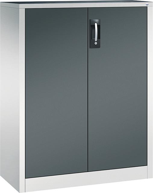 Beistellschrank
B930xT400xH1200 mm
RAL 7035/7016,2Fachböden - Detail 1