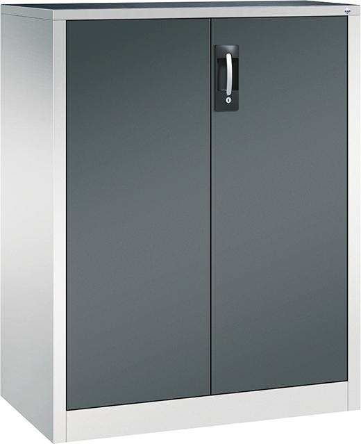 Beistellschrank
B930xT500xH1200 mm
RAL 7035/7016,2Fachböden - Detail 1