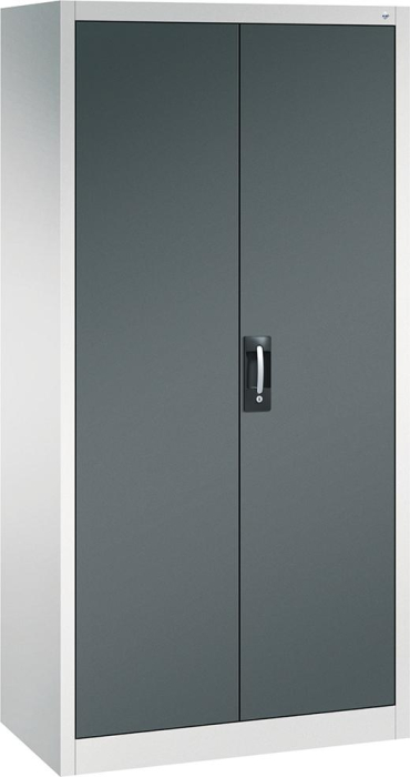 Flügeltürenschrank
B930xT500xH1950 mm
RAL 7035/7016,4Fachböden - Detail 1