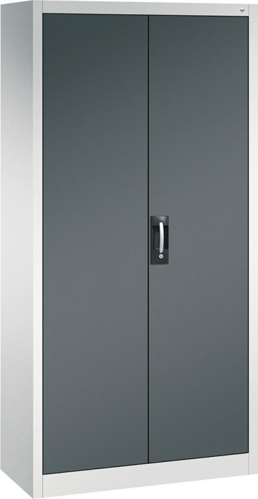 Flügeltürenschrank
B930xT400xH1950 mm
RAL 7035/7016,4Fachböden - Detail 1