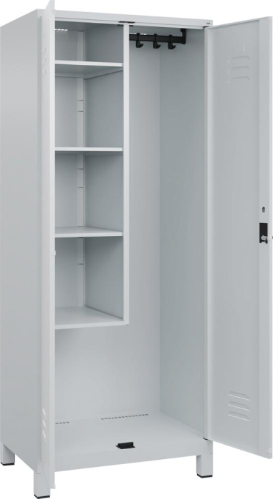 Raumpflege-Schr. CLASSIC
B800xT500xH1950 mm
RAL 7035/7035, 2 Abteile - Detail 1