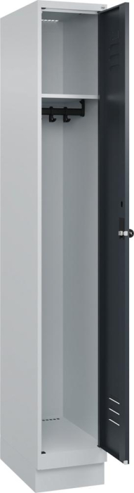 Garderobenschrank CLASSIC
B300xT500xH1950 mm
RAL 7035/7016, 1 Abteil - Detail 1