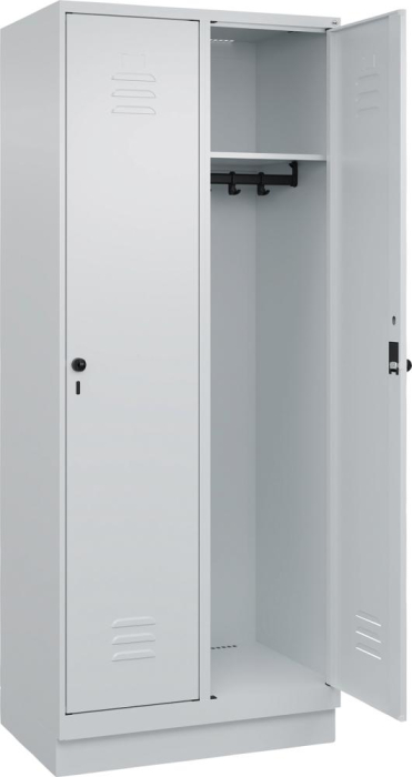 Garderobenschrank CLASSIC
B800xT500xH1950 mm
RAL 7035/7035, 2 Abteile - Detail 1