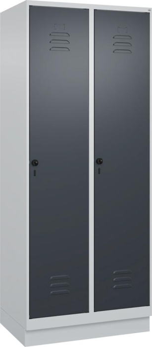 Gard.-Schrank TW CLASSIC
B800xT500xH1950 mm
RAL 7035/7016, 2 Abteile - Detail 1