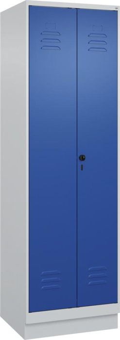 S/W-Gard.-Schrank CLASSIC
B600xT500xH1950 mm
RAL 7035/5010, 2 Abteile - Detail 1