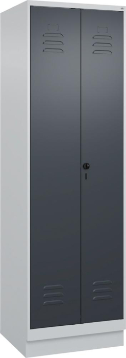 S/W-Gard.-Schrank CLASSIC
B600xT500xH1950 mm
RAL 7035/7016, 2 Abteile - Detail 1