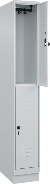 Doppelst. Schrank CLASSIC
B300xT500xH1950 mm
RAL 7035/7035, 1x2Abteile - Detail 1