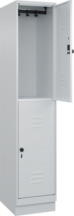 Doppelst. Schrank CLASSIC
B400xT500xH1950 mm
RAL 7035/7035, 1x2Abteile - Detail 1