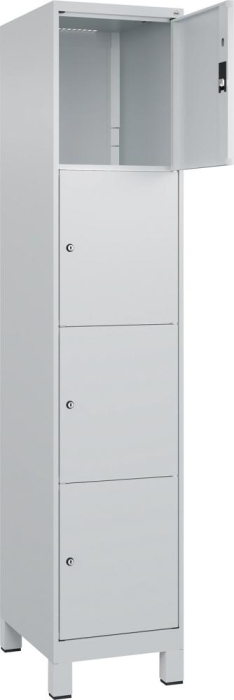 Fächerschrank CLASSIC
B400xT500xH1950 mm
RAL 7035/7035, 1x4 Fächer - Detail 1