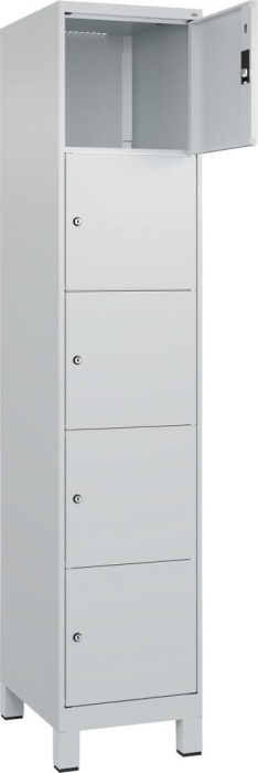 Fächerschrank CLASSIC
B400xT500xH1950 mm
RAL 7035/7035, 1x5 Fächer - Detail 1