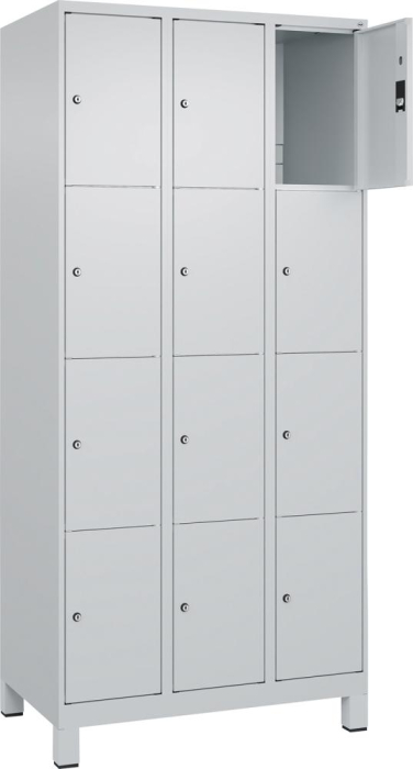 Fächerschrank CLASSIC
B900xT500xH1950 mm
RAL 7035/7035, 3x4 Fächer - Detail 1