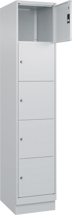 Fächerschrank CLASSIC
B400xT500xH1950 mm
RAL 7035/7035, 1x5 Fächer - Detail 1