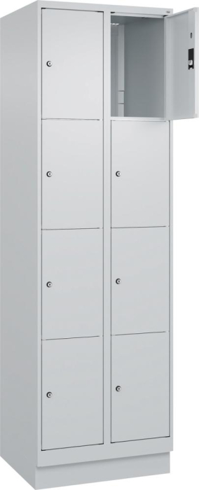 Fächerschrank CLASSIC
B600xT500xH1950 mm
RAL 7035/7035, 2x4 Fächer - Detail 1