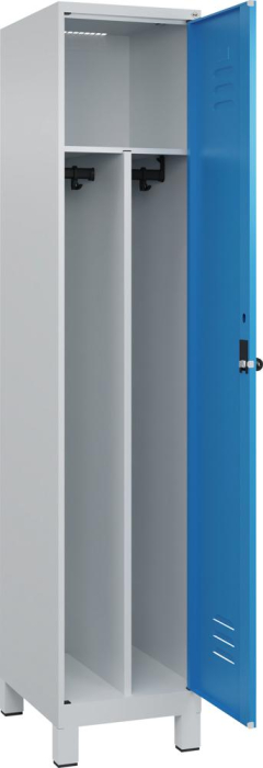 Gard.-Schrank TW CLASSIC
B400xT500xH1950 mm
RAL 7035/5012, 1 Abteil - Detail 1