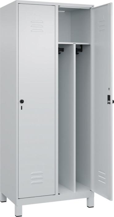 Gard.-Schrank TW CLASSIC
B800xT500xH1950 mm
RAL 7035/7035, 2 Abteile - Detail 1