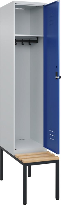 Garderobenschrank CLASSIC
B400xT500xH2120 mm
RAL 7035/5010, 1 Abteil - Detail 1