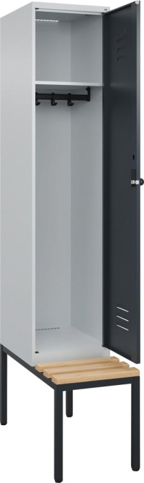 Garderobenschrank CLASSIC
B400xT500xH2120 mm
RAL 7035/7016, 1 Abteil - Detail 1