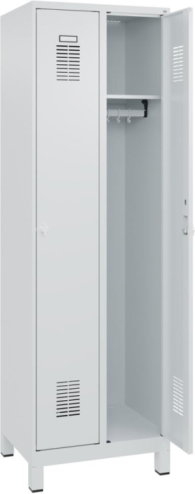 FORMAT Garderobenschrank
B600xT500xH1950 mm
RAL 7035/7035, 2 Abteile - Detail 1