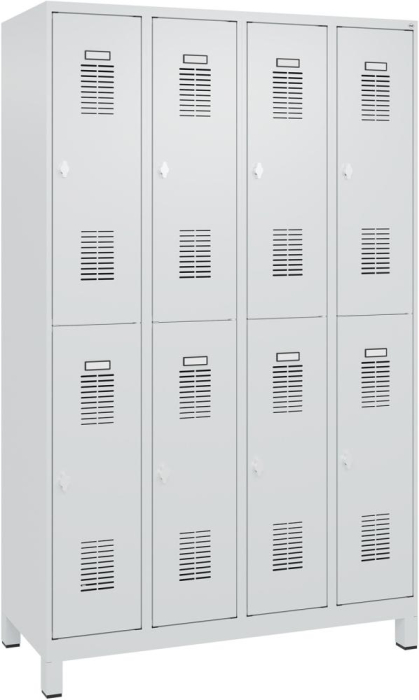 FORMAT Garderobenschrank
B1200xT500xH1950 mm
RAL7035/7035, 4x2 Abteile - Detail 1
