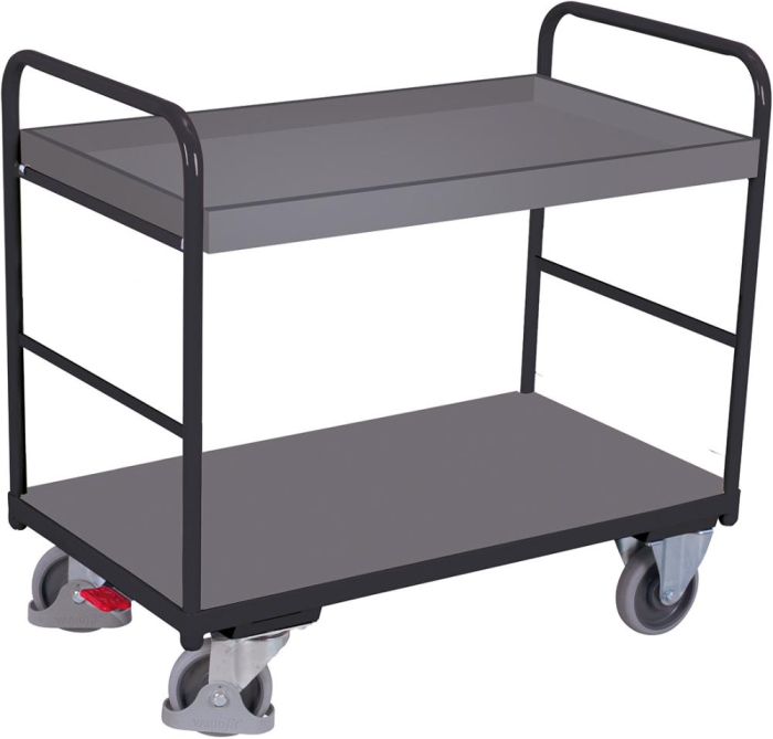 Etagenwagen
Ladefläche B555xT965 mm
Tragkraft 250kg RAL 7016 - Detail 1