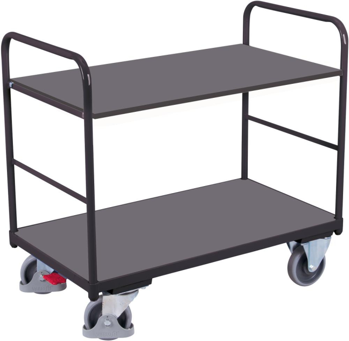 Etagenwagen
Ladefläche B500xT1000 mm
Tragkraft 250kg RAL 7016 - Detail 1