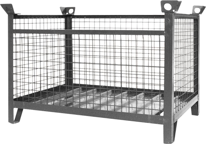 Gitterbox-Stapelpalette
1500 kg
anthrazitgrau RAL 7016 - Detail 1