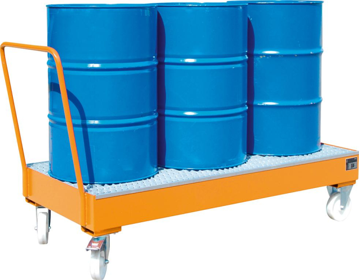 Fahrbare Auffangwanne
3x200ltr. RAL 2000
B800xT1920xH1115mm - Detail 1