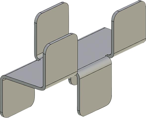 Stabilisierungshalter
VE 2 Stück
für Rückwandgitter - Detail 1