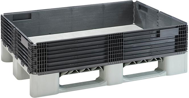 Aufsatzrahmen, schwarz
B800xT1200xH200 mm
aus Recycling-Kunststoff - Detail 1