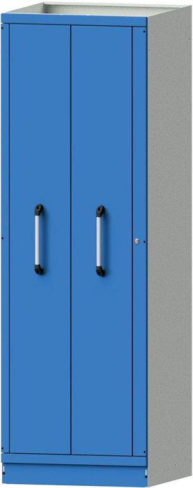 Vertikalauszugschrank
B715xT720xH2200mm
RAL 7035/5012 - Detail 1