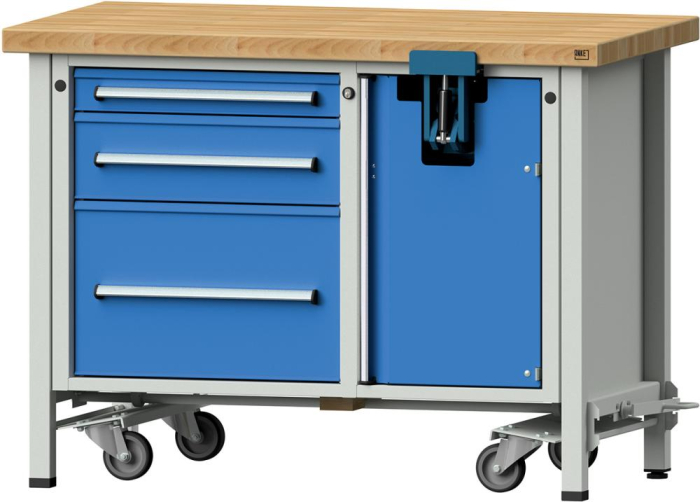 Anke Montagewerkbank
B1270xT700xH940mm
RAL7035/RAL5012 BMP 50mm - Detail 1