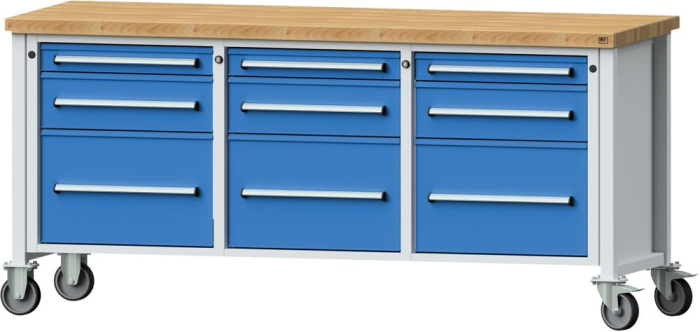 Anke Kastenwerkbank
B2000xT700xH940mm
RAL7035/RAL5012 BMP 50mm - Detail 1