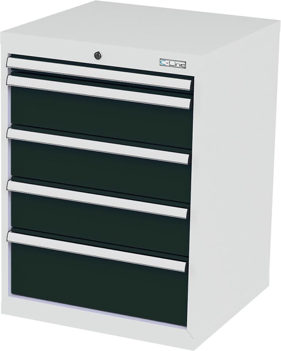 Schubladenschrank
B600xT575xH820 mm
RAL7035/7016 - Detail 1