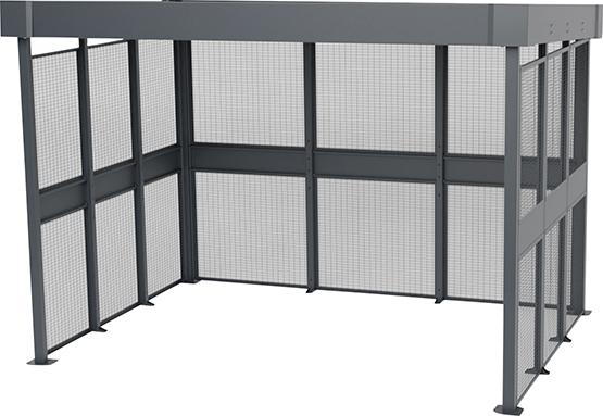 Überdachung CLEVERPARK
B3465 x T2420 x H2200 mm
Grundmodul - Detail 1