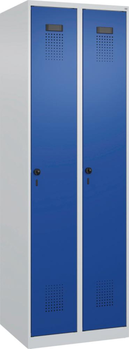 Garderobenschrank EVOLO
bodenstehend
RAL 7035/5010, 2 Abteile - Detail 1