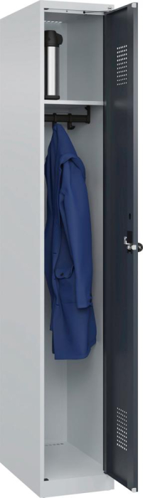 Garderobenschrank EVOLO
bodenstehend
RAL 7035/7016, 1 Abteil - Detail 1