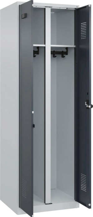 S/W-Gard.-Schrank EVOLO
bodenstehend
RAL 7035/7016, 2 Abteile - Detail 1