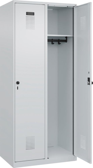 Garderobenschrank EVOLO
bodenstehend
RAL 7035/7035, 2 Abteile - Detail 1